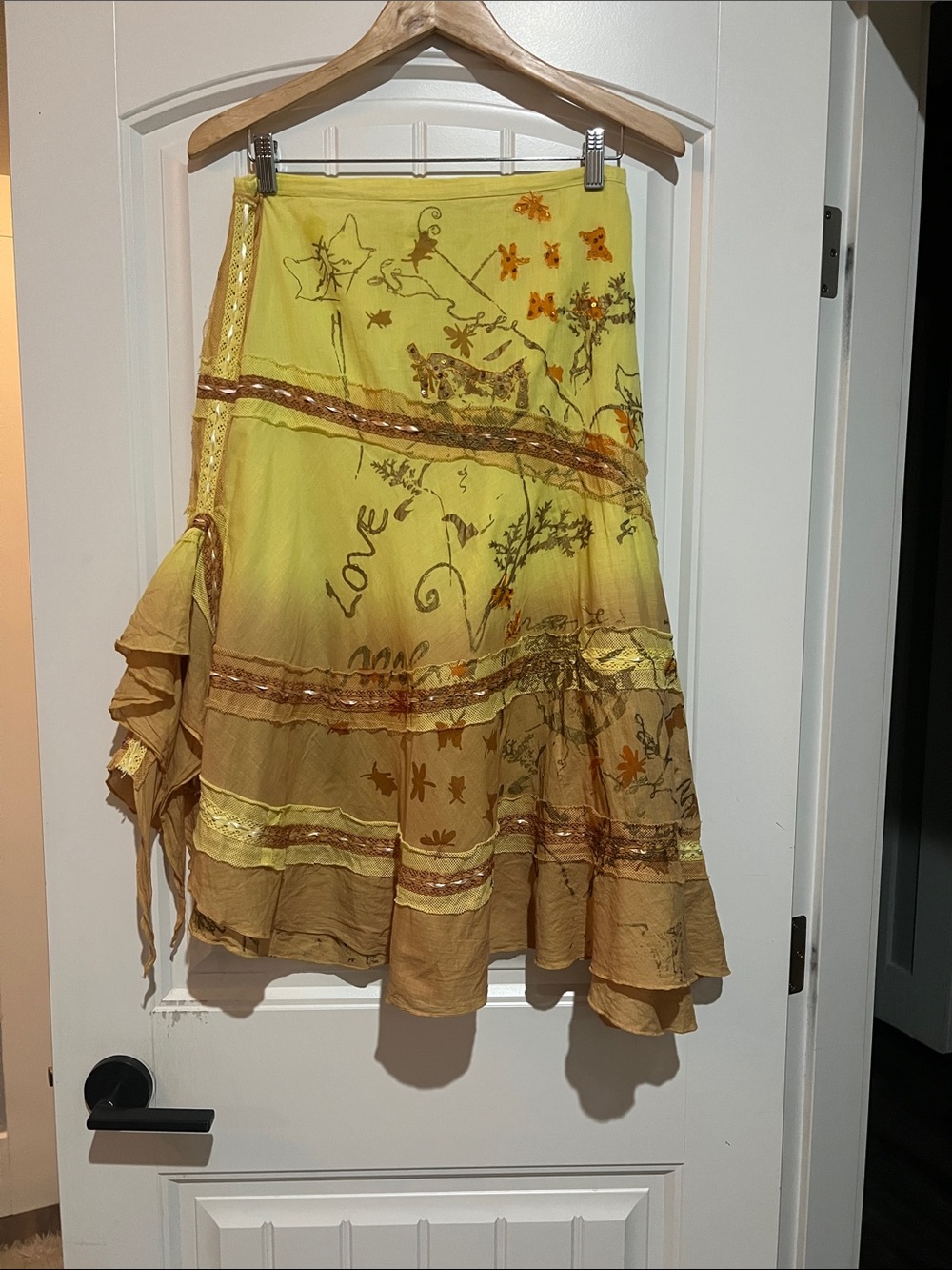 Beautiful Cotton Tiered  Lined Skirt 🌼